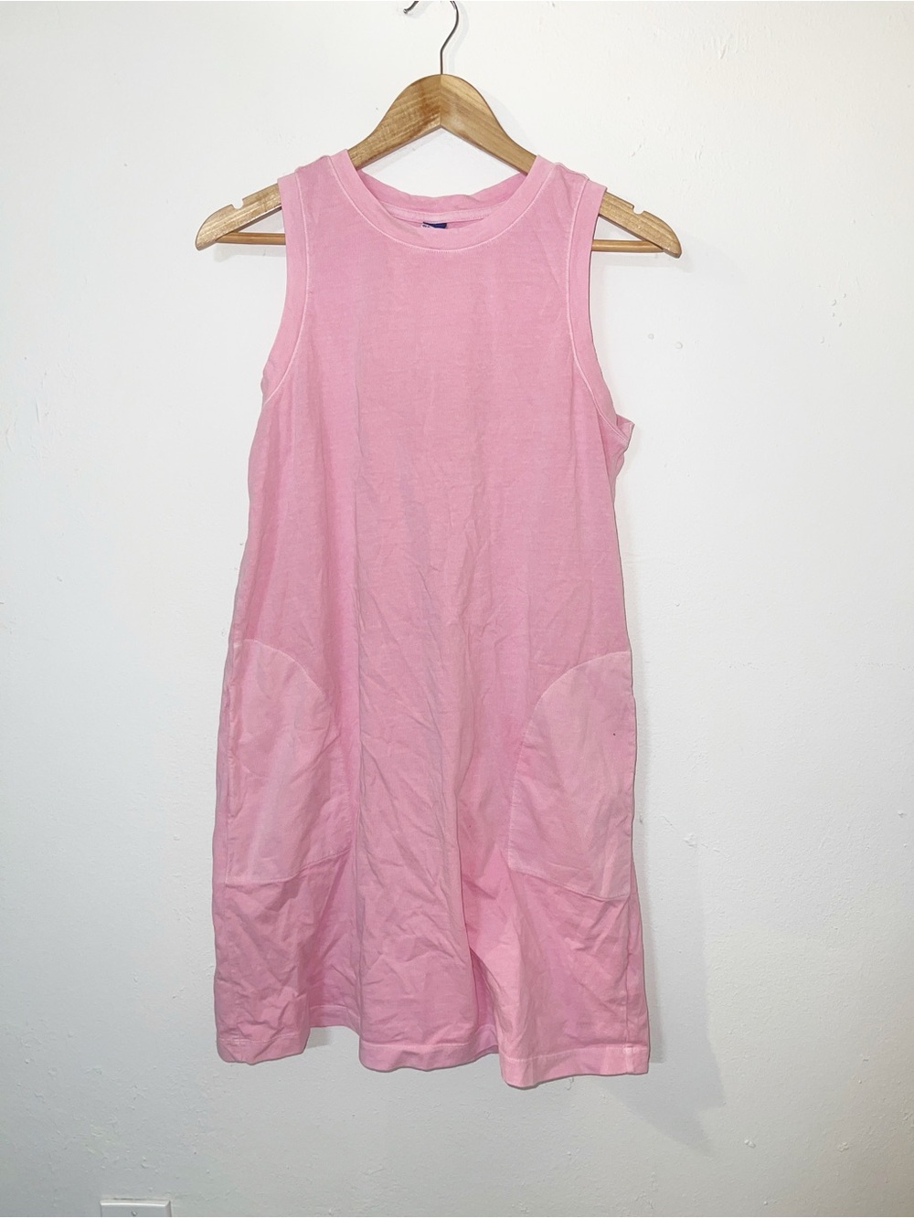 Old Navy Light Pink Short-Sleeve Crew Mini Dress